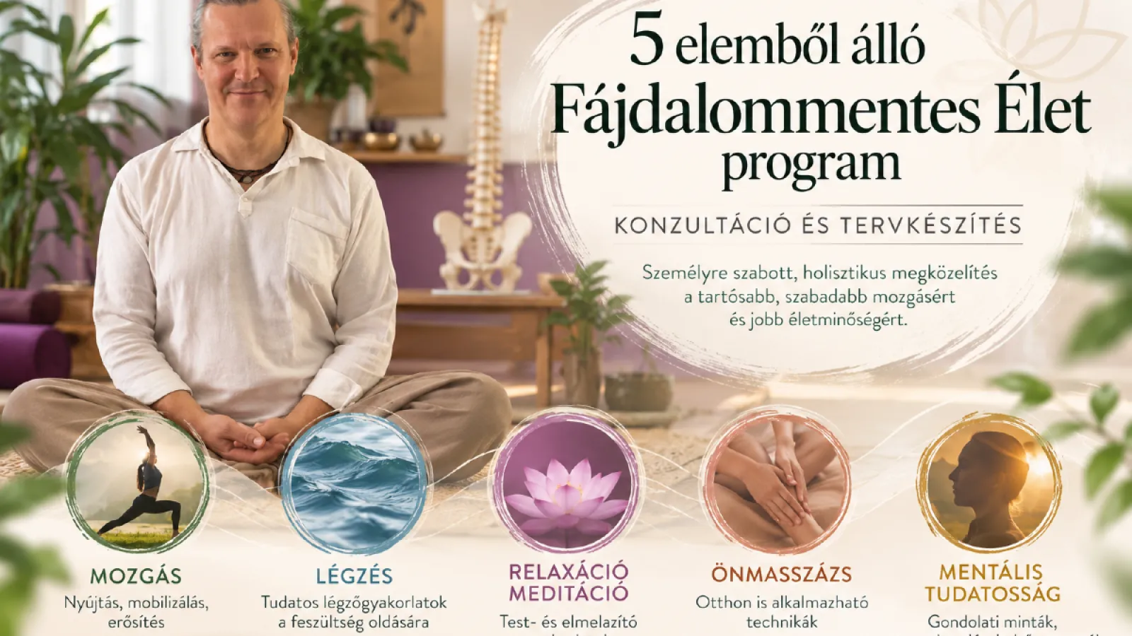 „5 elemből álló Fájdalommentes Élet” program – Konzultáció és Tervkészítés