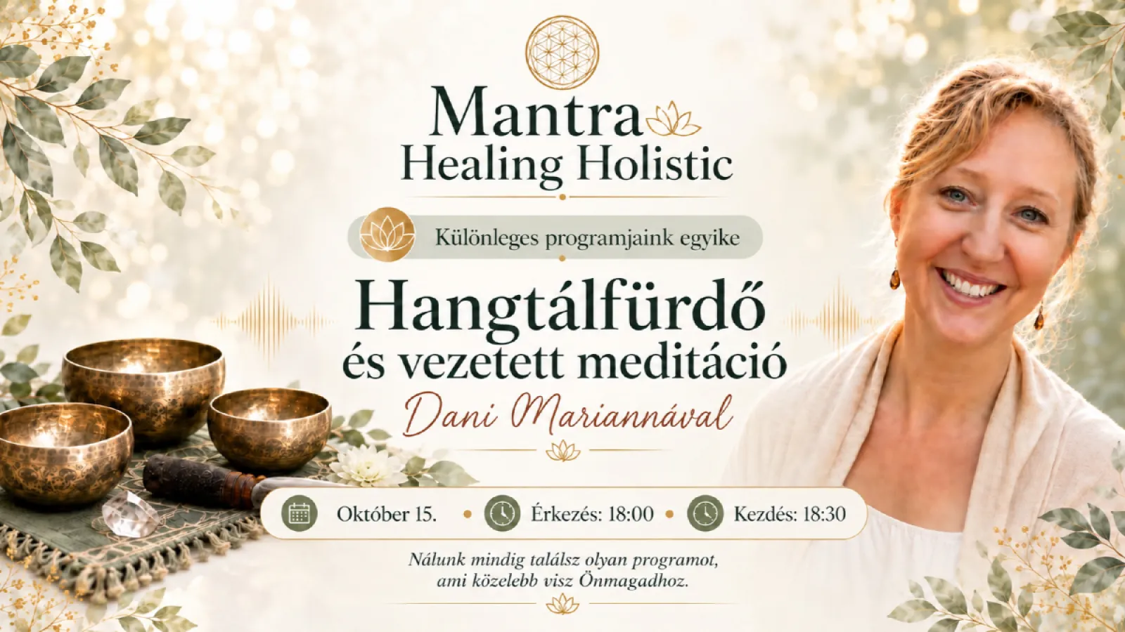 Visszatérés önmagadhoz – Hangtálfürdő és vezetett meditáció